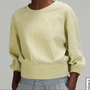 Textured crewneck pullover